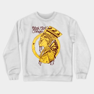 Canary Yellow - Goddess Of Egypt Black Girl Magic Crewneck Sweatshirt